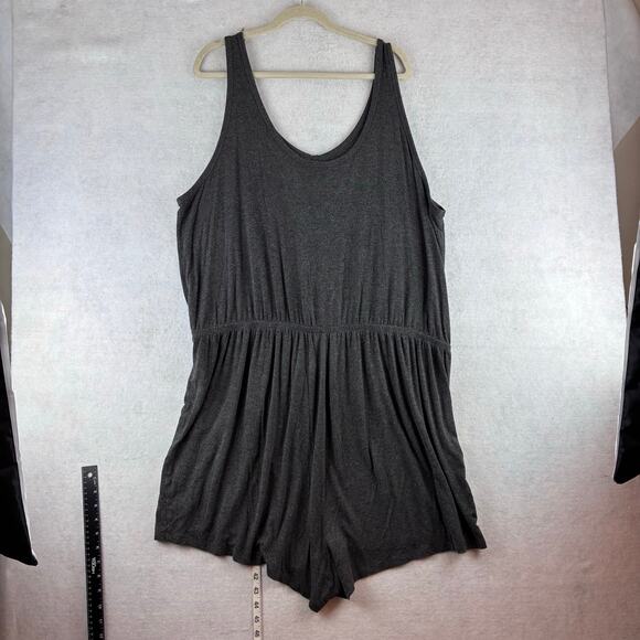 Torrid Charcoal Gray Sleeveless Pajama Romper - Picture 4 of 9